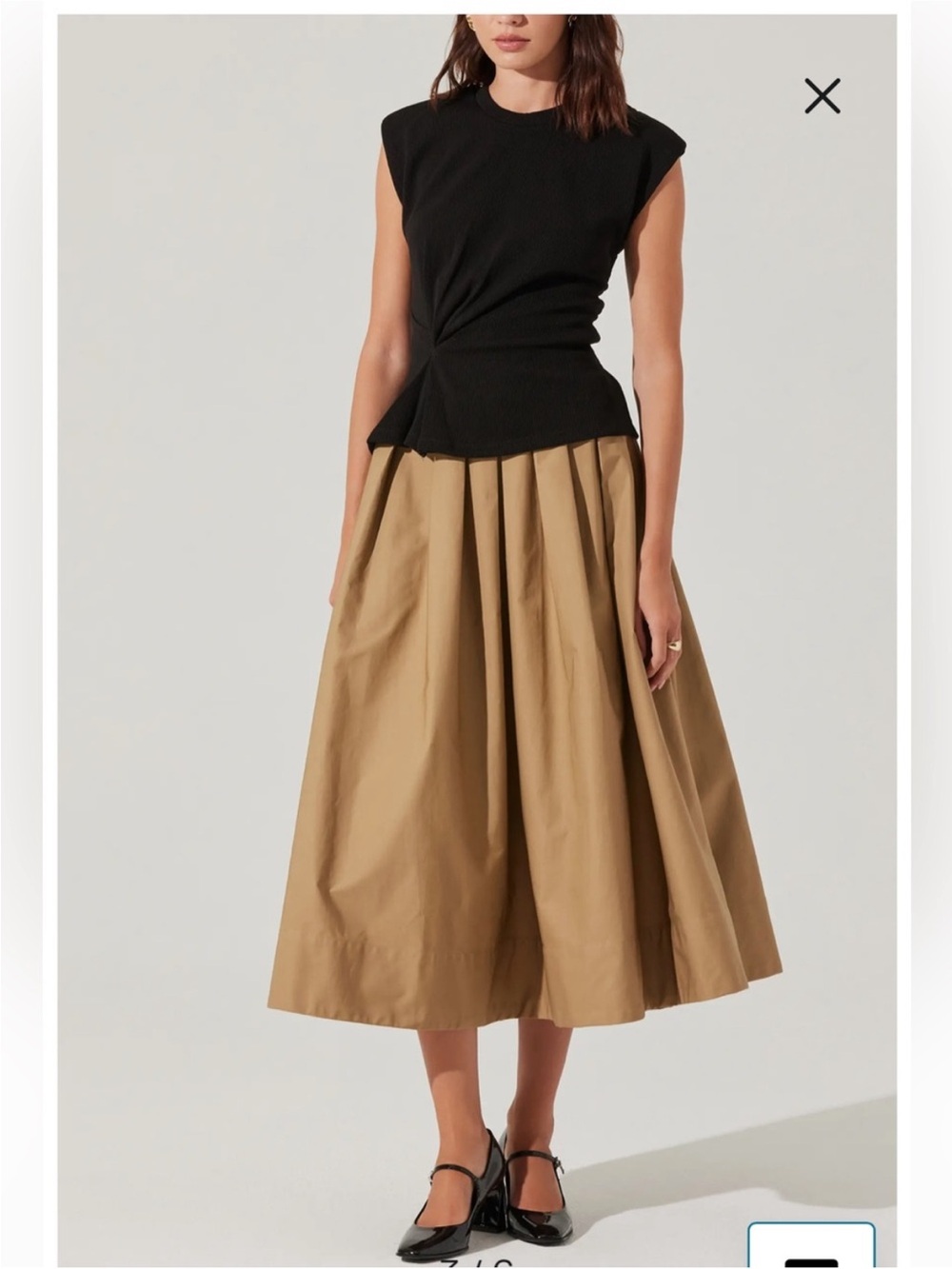 ASTR the Label Pinched Fabric Top